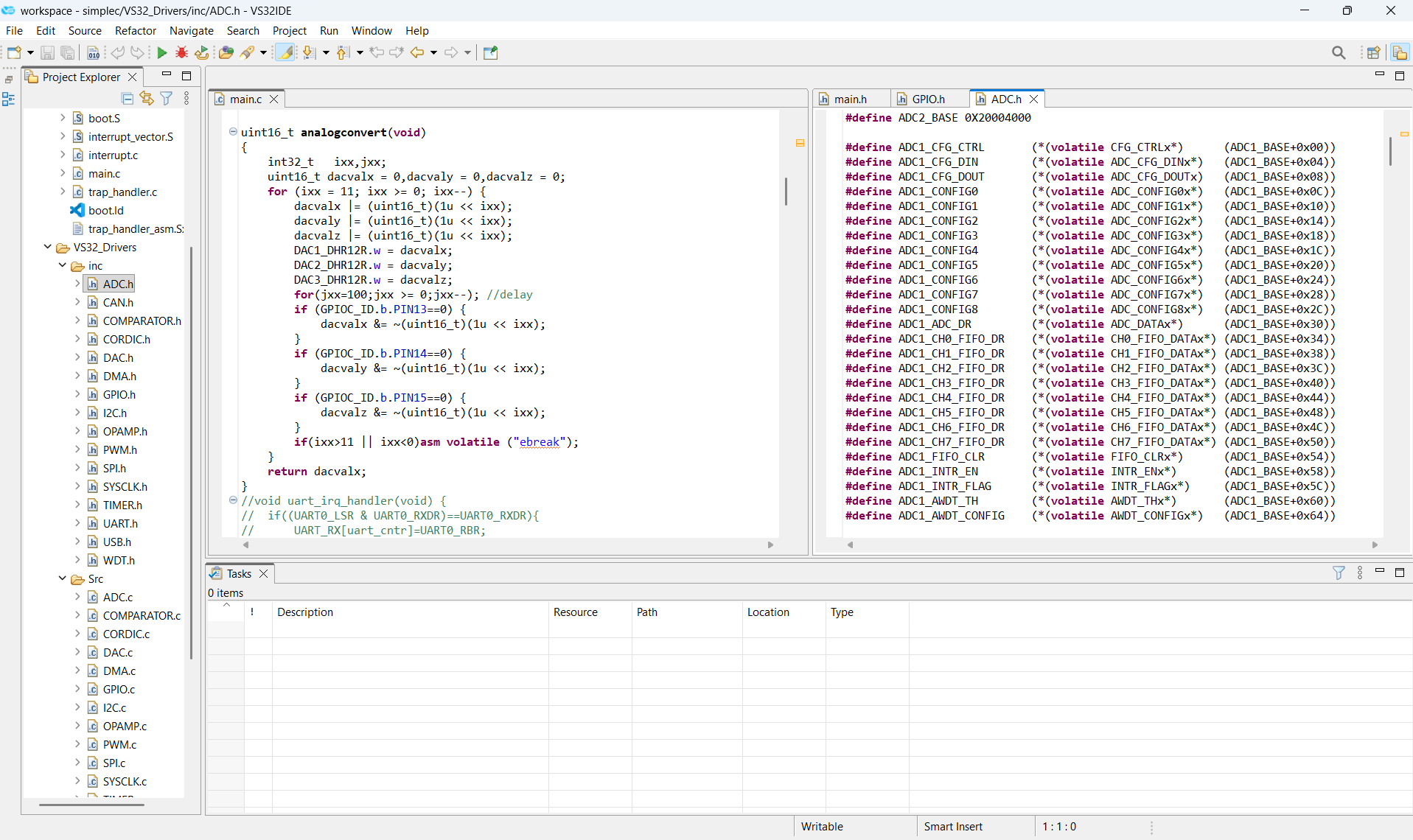 VS32 IDE – Code Editor